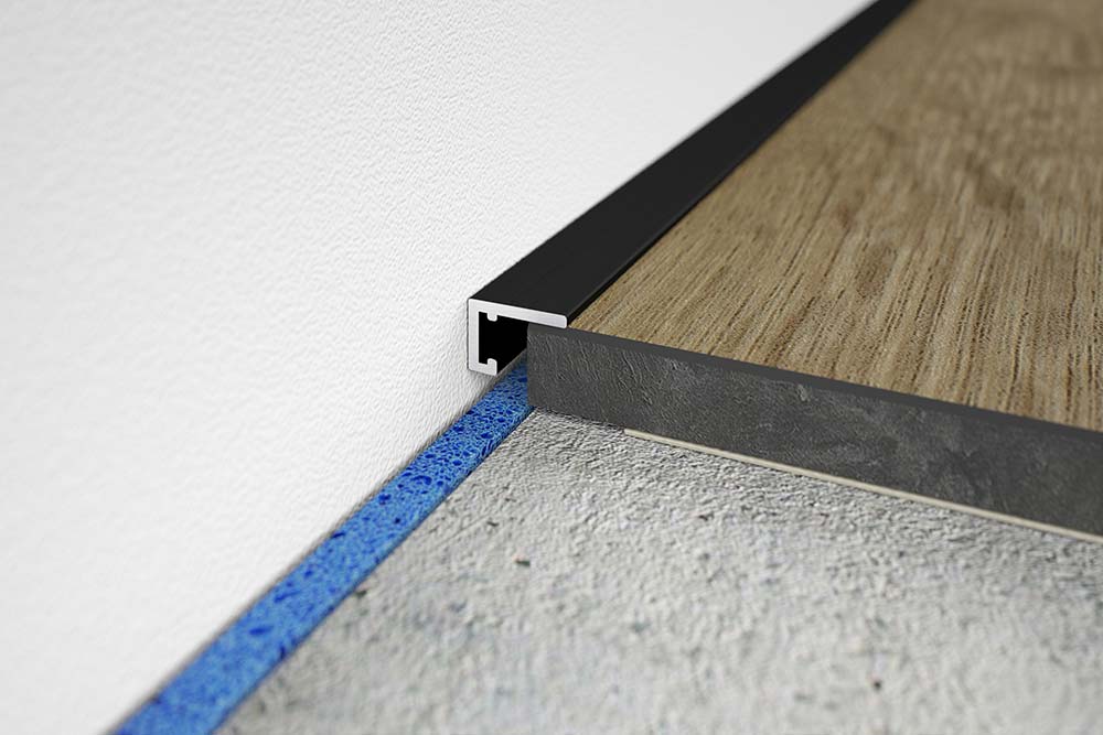 minileiste - Smarte Übergänge von Boden zu Wand - werkzeuglos, schnell